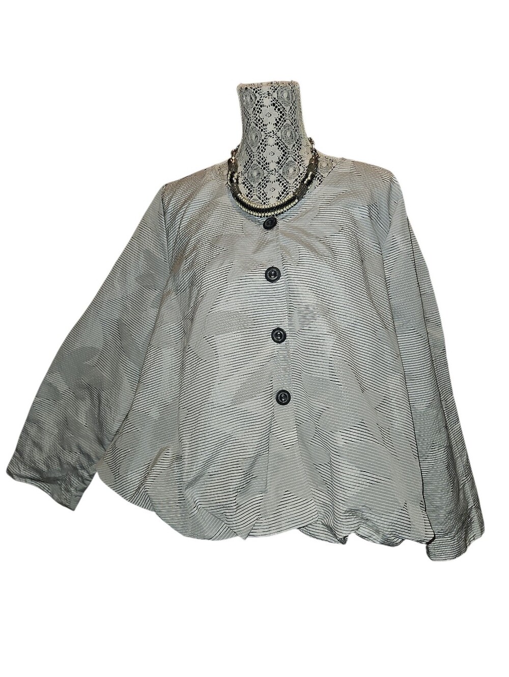 Gershon Bram Sculptured Textured Top/ Blazer
